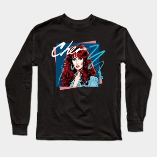 CHER 80S RETRO STYLE Long Sleeve T-Shirt